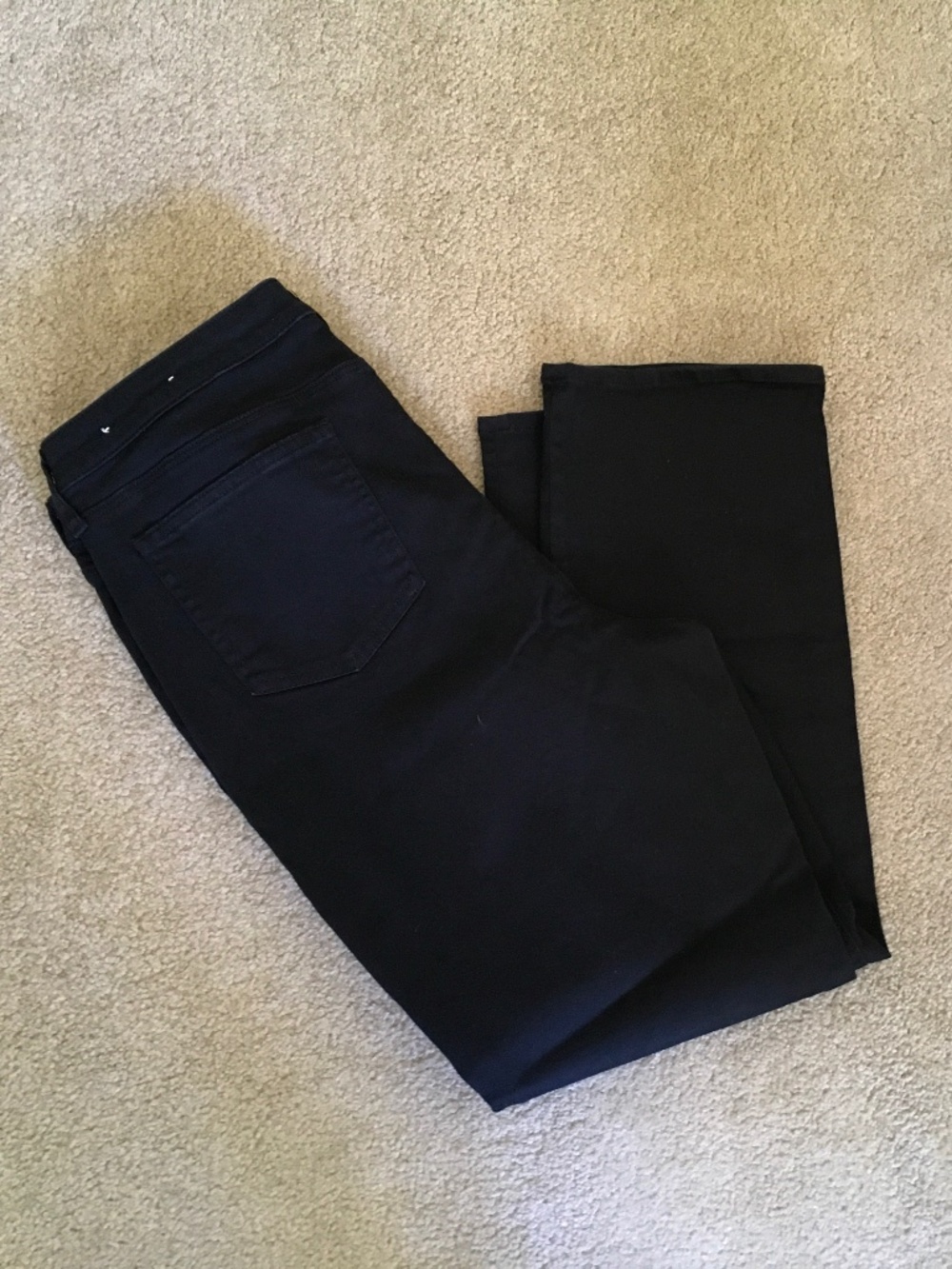 Chico’s black “So Slimming Girlfriend Straight Leg Jean” size 16S